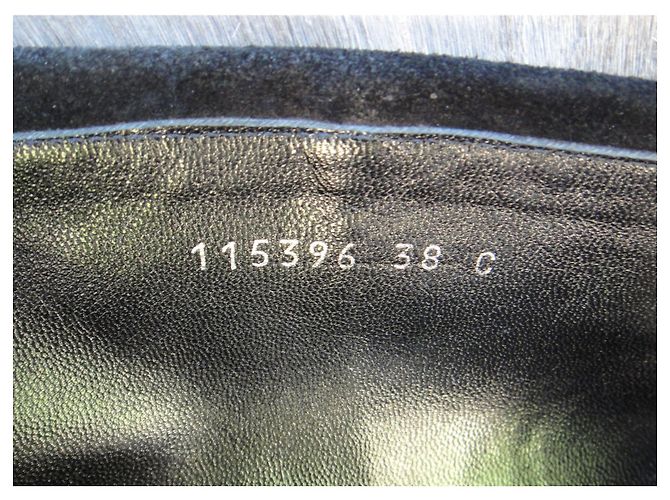 Botas Gucci de ante negras 38 IT Negro - vista 9