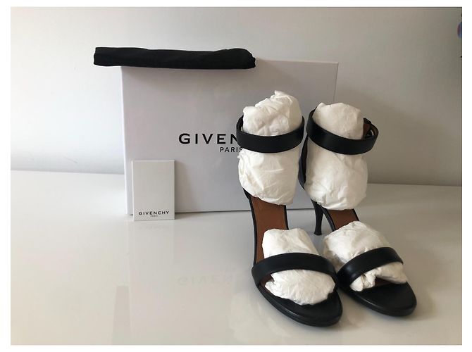 Sandali Givenchy in pelle nera con tacco 8cm Nero - vista 10
