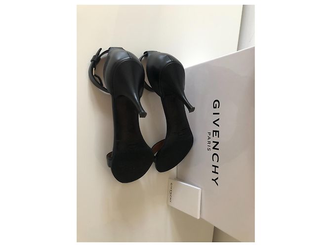 Sandali Givenchy in pelle nera con tacco 8cm Nero - vista 7