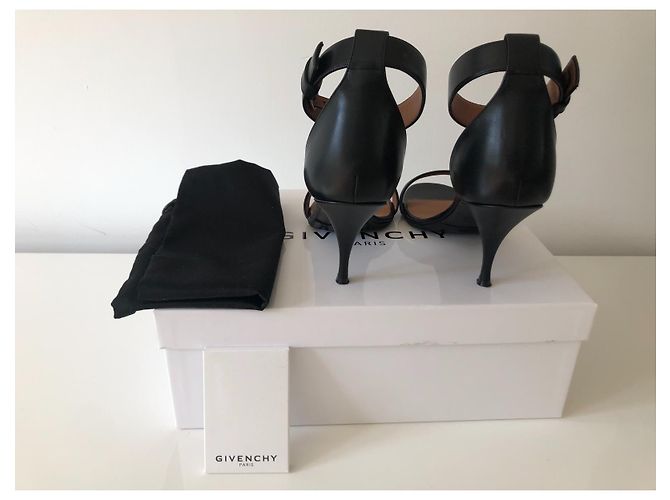 Sandali Givenchy in pelle nera con tacco 8cm Nero - vista 9