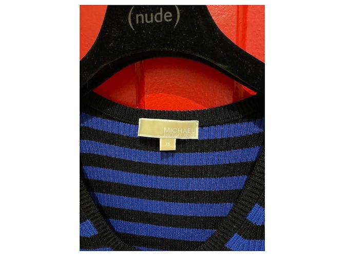 Abito Michael Kors a righe nere e blu Nero - vista 3