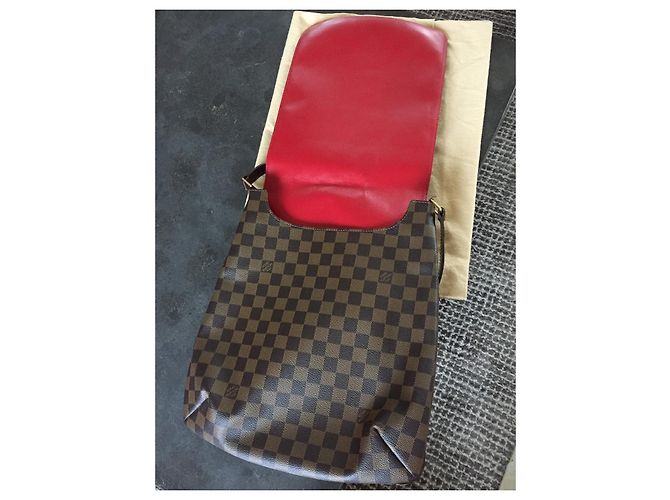 Autre Marque Louis Vuitton musette salsa damier borsa modello grande Damier ebene - vista 6