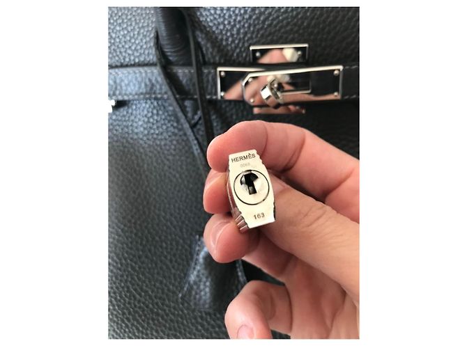 Hermès Birkin 35 Pelle Grigio Scuro Grigio antracite - vista 11