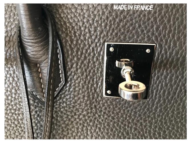 Hermès Birkin 35 Pelle Grigio Scuro Grigio antracite - vista 2