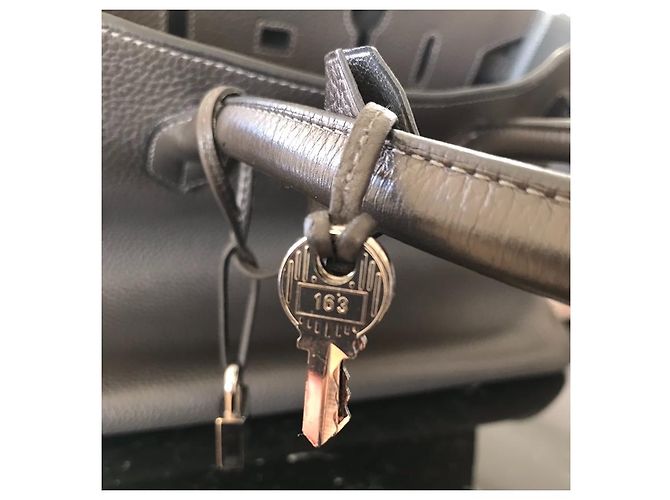 Hermès Birkin 35 Pelle Grigio Scuro Grigio antracite - vista 6