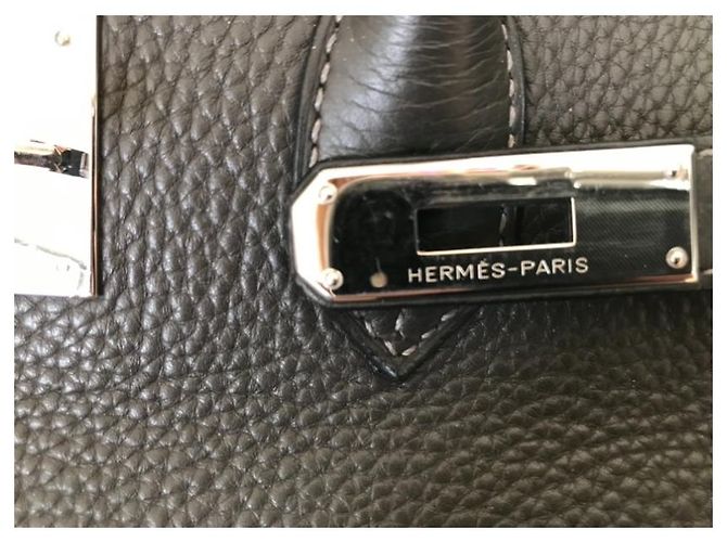 Hermès Birkin 35 Pelle Grigio Scuro Grigio antracite - vista 7