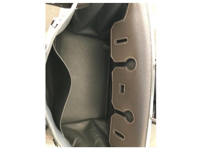 Hermès Birkin 35 Pelle Grigio Scuro Grigio antracite - vista 8