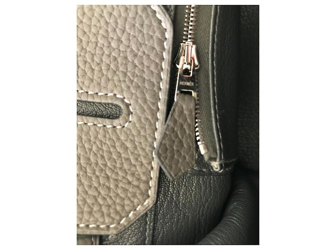 Hermès Birkin 35 Pelle Grigio Scuro Grigio antracite - vista 9