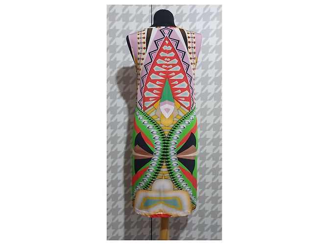 Autre Marque Vestido Piu Piu de Viscosa y Elastano Multicolor - vista 3