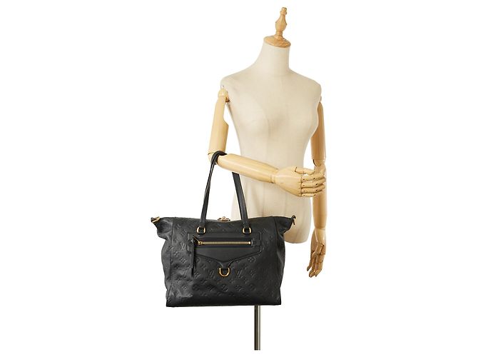 Louis Vuitton Nero Monogram Empreinte Lumineuse PM - vista 9