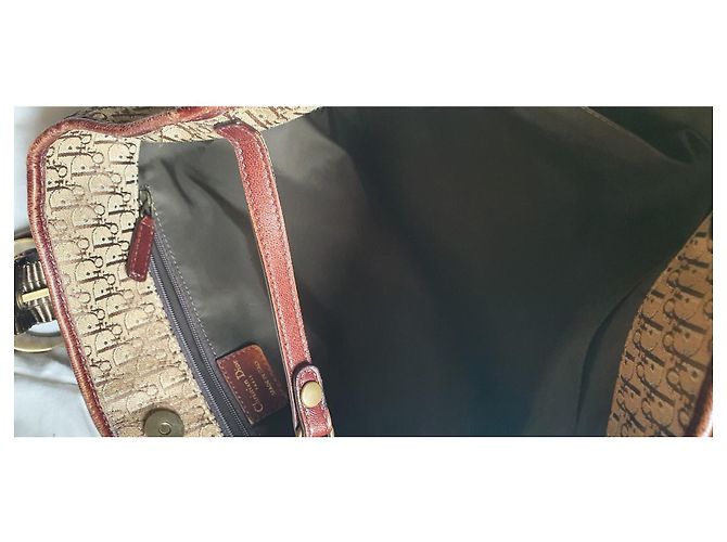 Borsa tote Dior in tela monogrammata marrone - vista 3