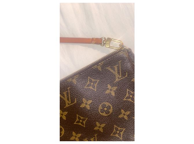 Pochette Louis Vuitton Marrone in Tela - vista 2