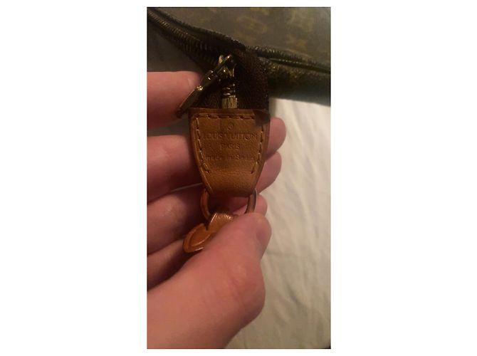 Pochette Louis Vuitton Marrone in Tela - vista 6