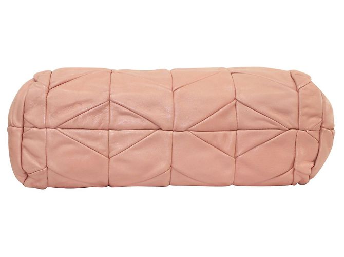 Miu Miu Sacola acolchoada Chevron rosa - vista 5