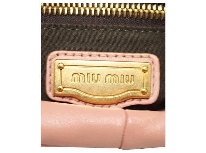 Miu Miu Sacola acolchoada Chevron rosa - vista 7