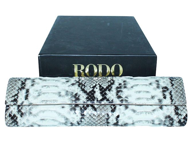 Rodo Pochette in pelle di serpente - vista 8