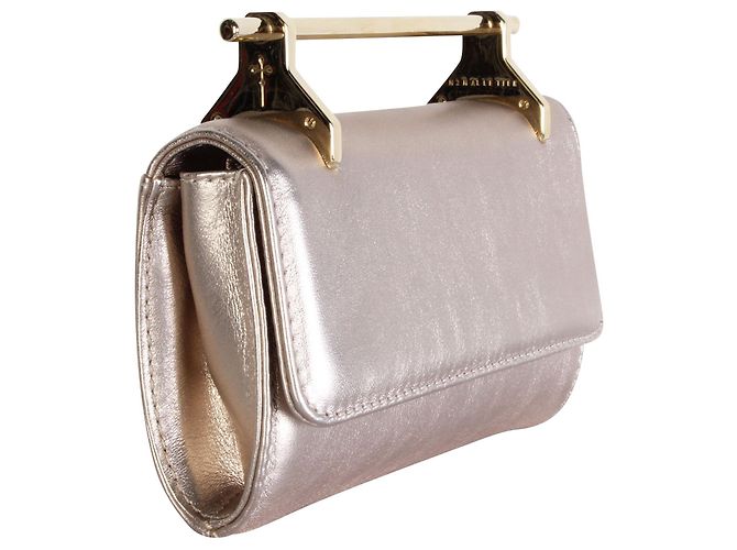 M2malletier Pochette in oro rosa - vista 2