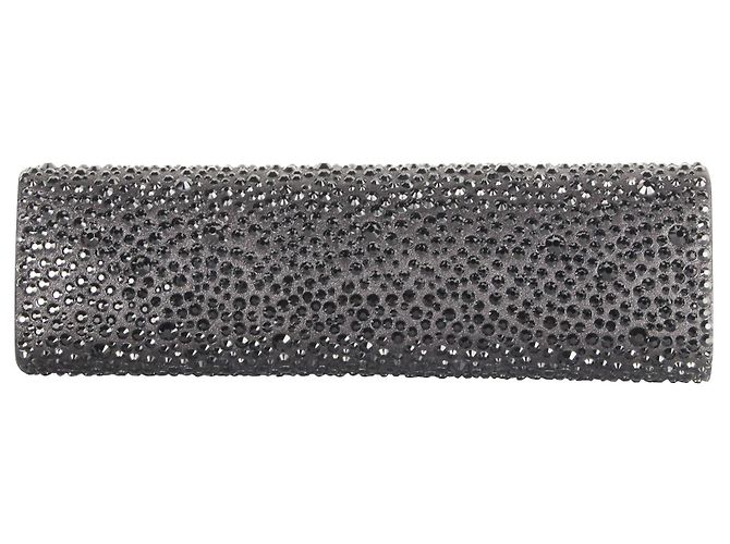 Rodo Pochette di cristallo nera Nero - vista 3
