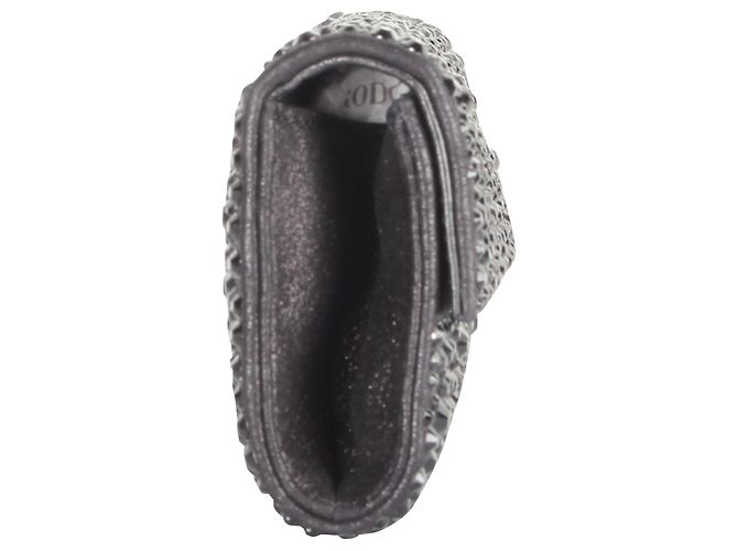 Rodo Pochette di cristallo nera Nero - vista 4