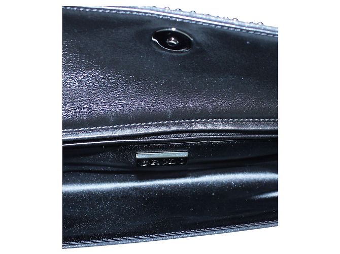 Rodo Pochette di cristallo nera Nero - vista 6