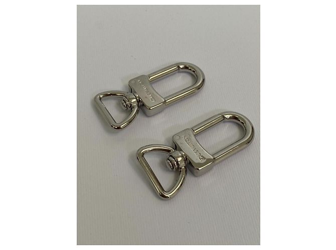 Louis Vuitton 2 moschettoni carabiner acciaio Argento - vista 2