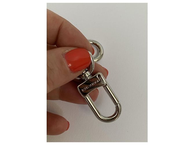 Louis Vuitton 2 moschettoni carabiner acciaio Argento - vista 3
