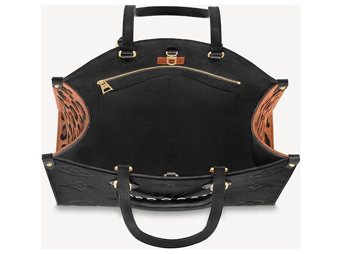Louis Vuitton LV OntheGo MM Salvaje de corazón Negro - vista 4