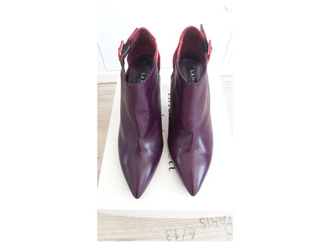 Décolleté Lk Bennett in pelle rosso e melanzana 38 EU Porpora - vista 2