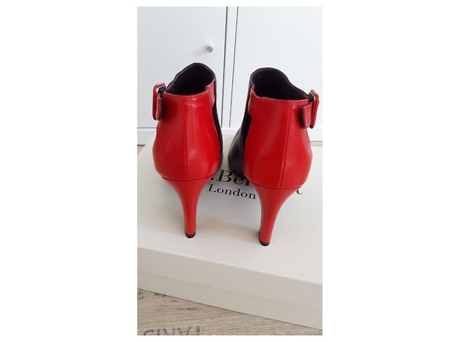 Décolleté Lk Bennett in pelle rosso e melanzana 38 EU Porpora - vista 4