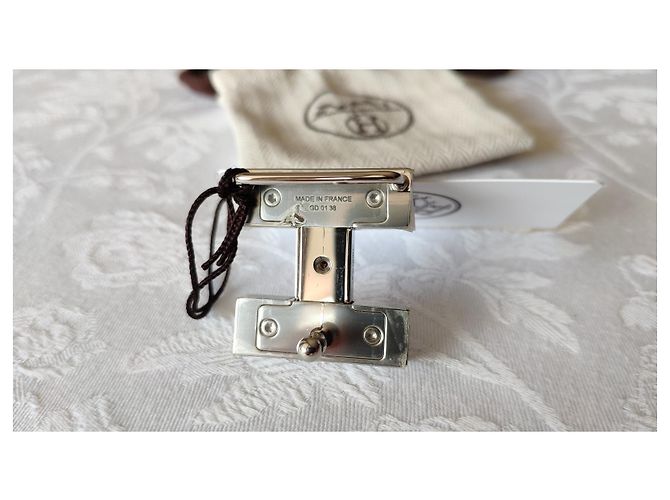 Hermès HERMES LEDERRIEMEN + SCHNALLE JEUX DE POINTS Mehrfarben - Ansicht 5