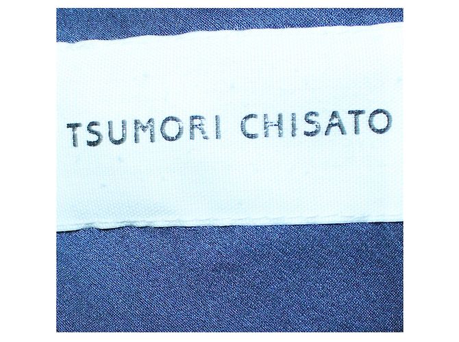 Tsumori Chisato Vestido recto de verano con estampado azul - vista 6