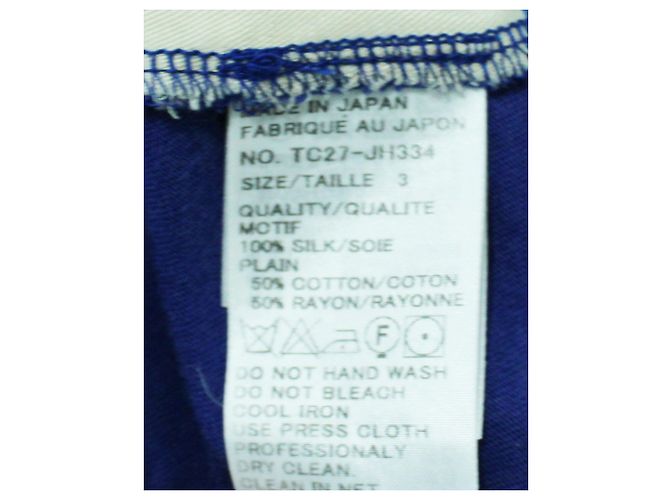 Tsumori Chisato Vestido recto de verano con estampado azul - vista 7