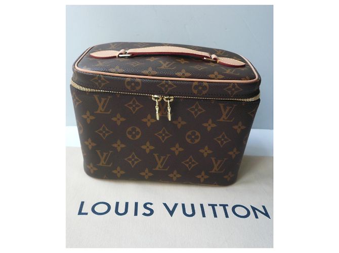 LOUIS VUITTON - NICE CUSTODIA IN TELA MONOGRAM BB Marrone - vista 4