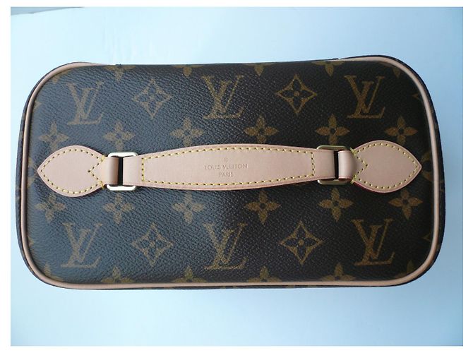 LOUIS VUITTON - NICE CUSTODIA IN TELA MONOGRAM BB Marrone - vista 7