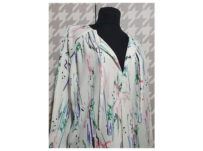 Blusa Isabel Marant de seda elástica con estampado Multicolor - vista 2