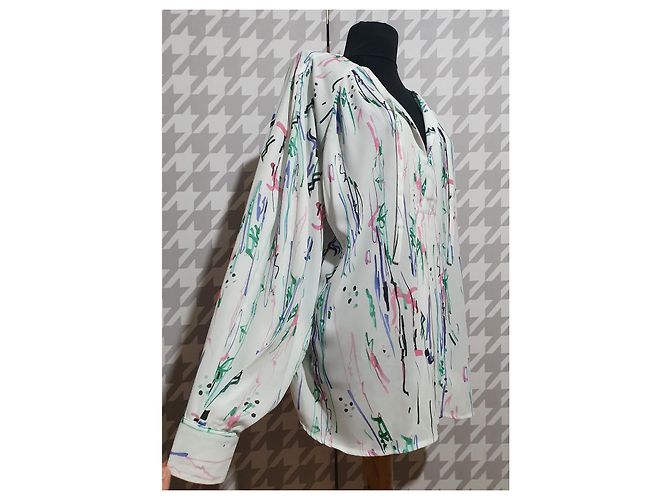 Blusa Isabel Marant de seda elástica con estampado Multicolor - vista 3