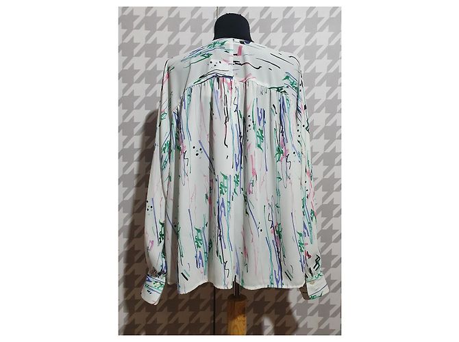 Blusa Isabel Marant de seda elástica con estampado Multicolor - vista 4