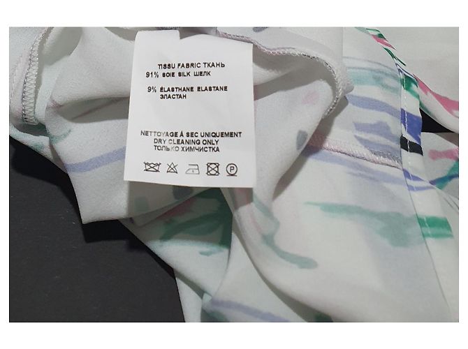 Blusa Isabel Marant de seda elástica con estampado Multicolor - vista 6