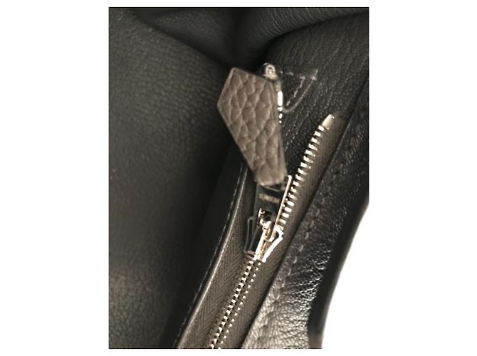 Hermès Birkin 35 Grigio Antracite Pelle Taurillon Clemence - vista 6