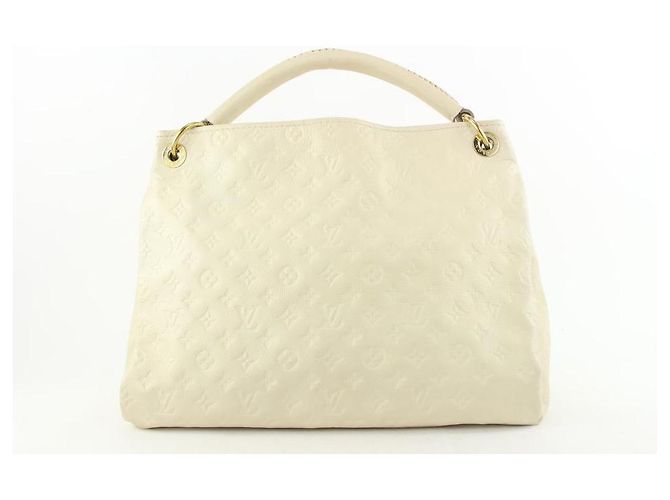 Louis Vuitton Elfenbein Neige Monogram Empreinte Leather Artsy MM Hobo Bag - Ansicht 6
