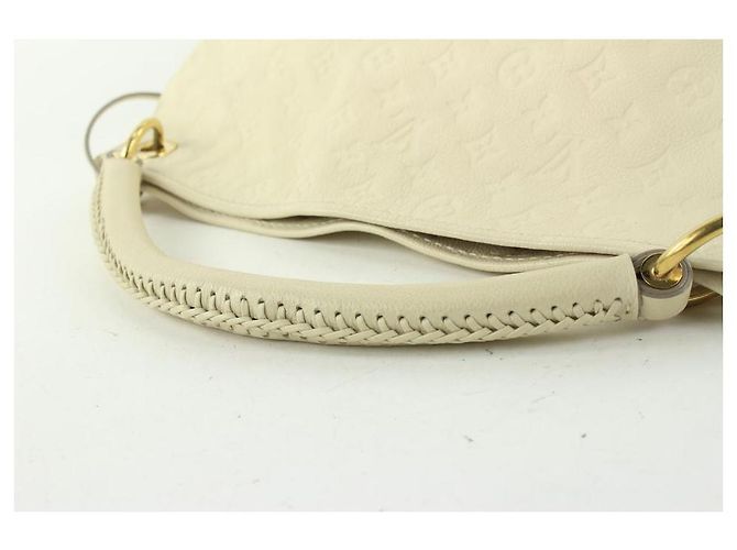 Louis Vuitton Elfenbein Neige Monogram Empreinte Leather Artsy MM Hobo Bag - Ansicht 7
