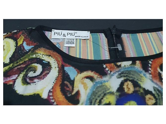 Autre Marque PIU & PIU Tunika Oberteil Mehrfarbig Polyester Mehrfarben - Ansicht 2