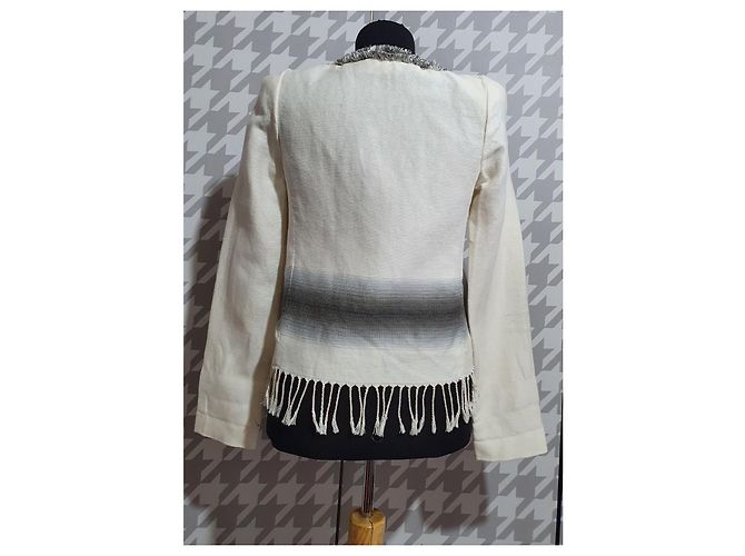 Blazer Patrizia Pepe de algodón y lino Multicolor - vista 4