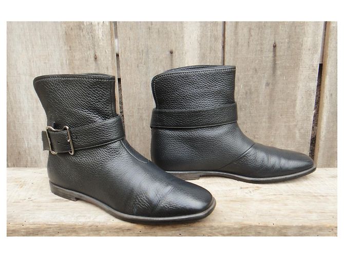 Botas Desia Bally de piel negra 38 Negro - vista 3