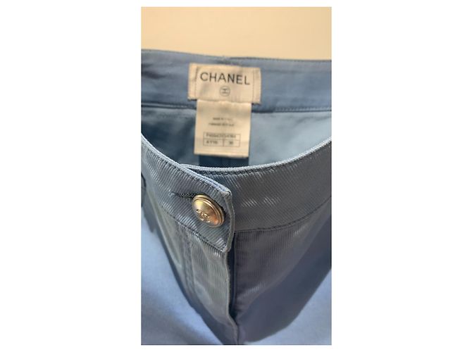 Jeans Chanel de algodão azul - vista 3