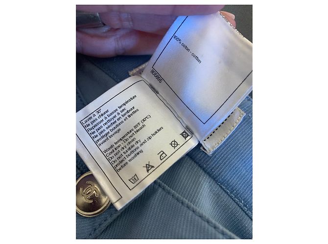 Jeans Chanel de algodão azul - vista 6