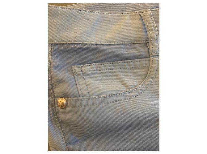 Jeans Chanel de algodão azul - vista 7