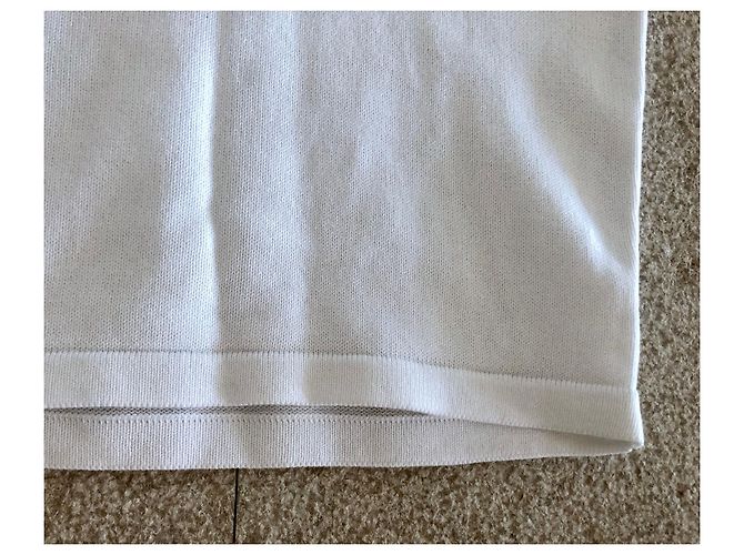 Weißer Baumwollpullover Kurze Ärmel Adolfo Dominguez T. L-XL - Ansicht 5