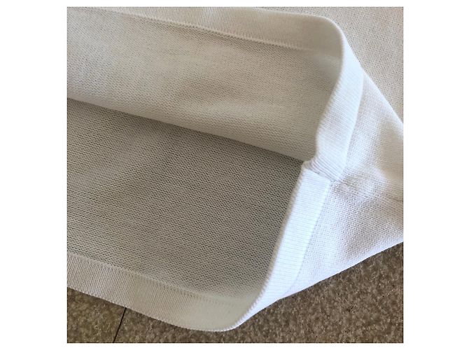 Weißer Baumwollpullover Kurze Ärmel Adolfo Dominguez T. L-XL - Ansicht 6