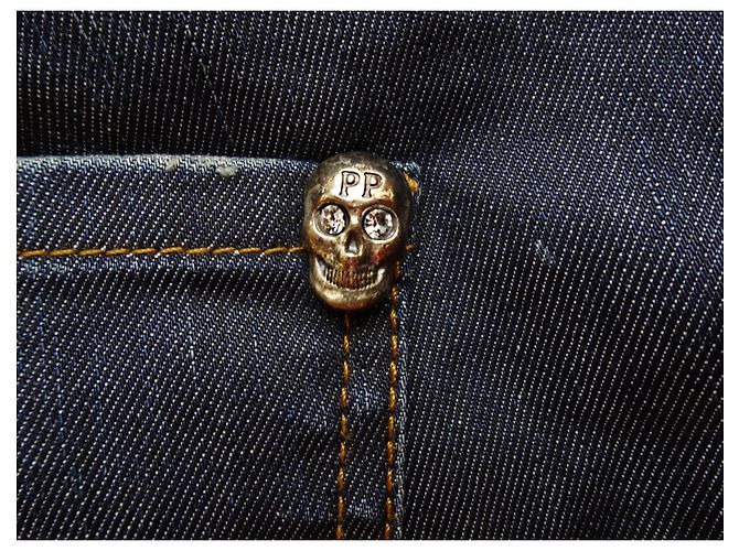 PHILIPP PLEIN VAQUEROS DE CORTE DE QUESO DE FRESA SLIM FIT Azul - vista 5